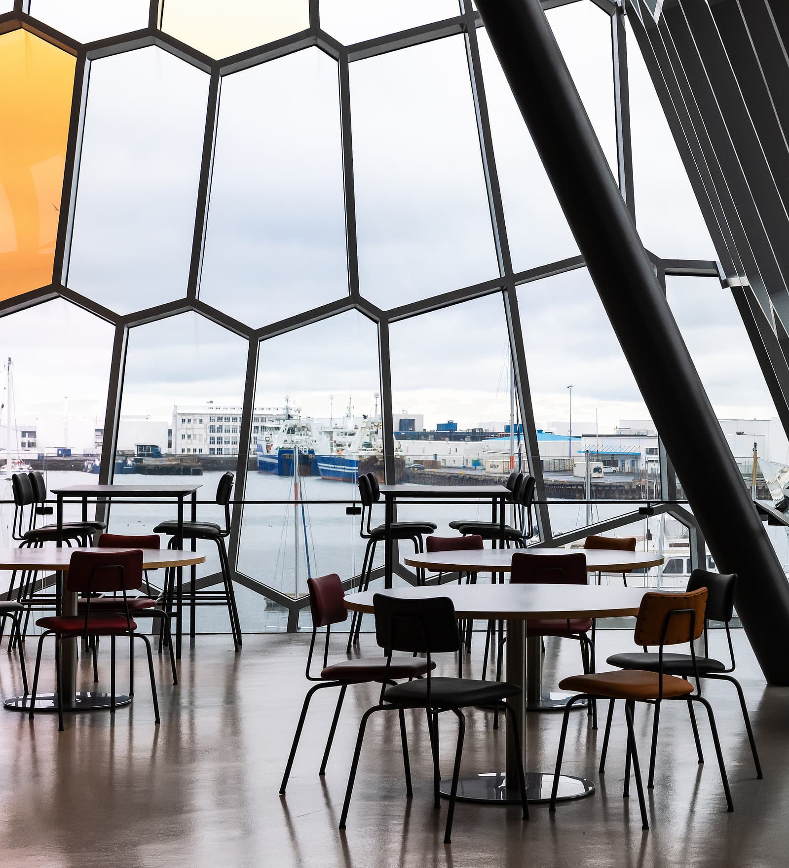 Photographed in June. The Harpa - Reykjavik Concert Hall and Conference Center