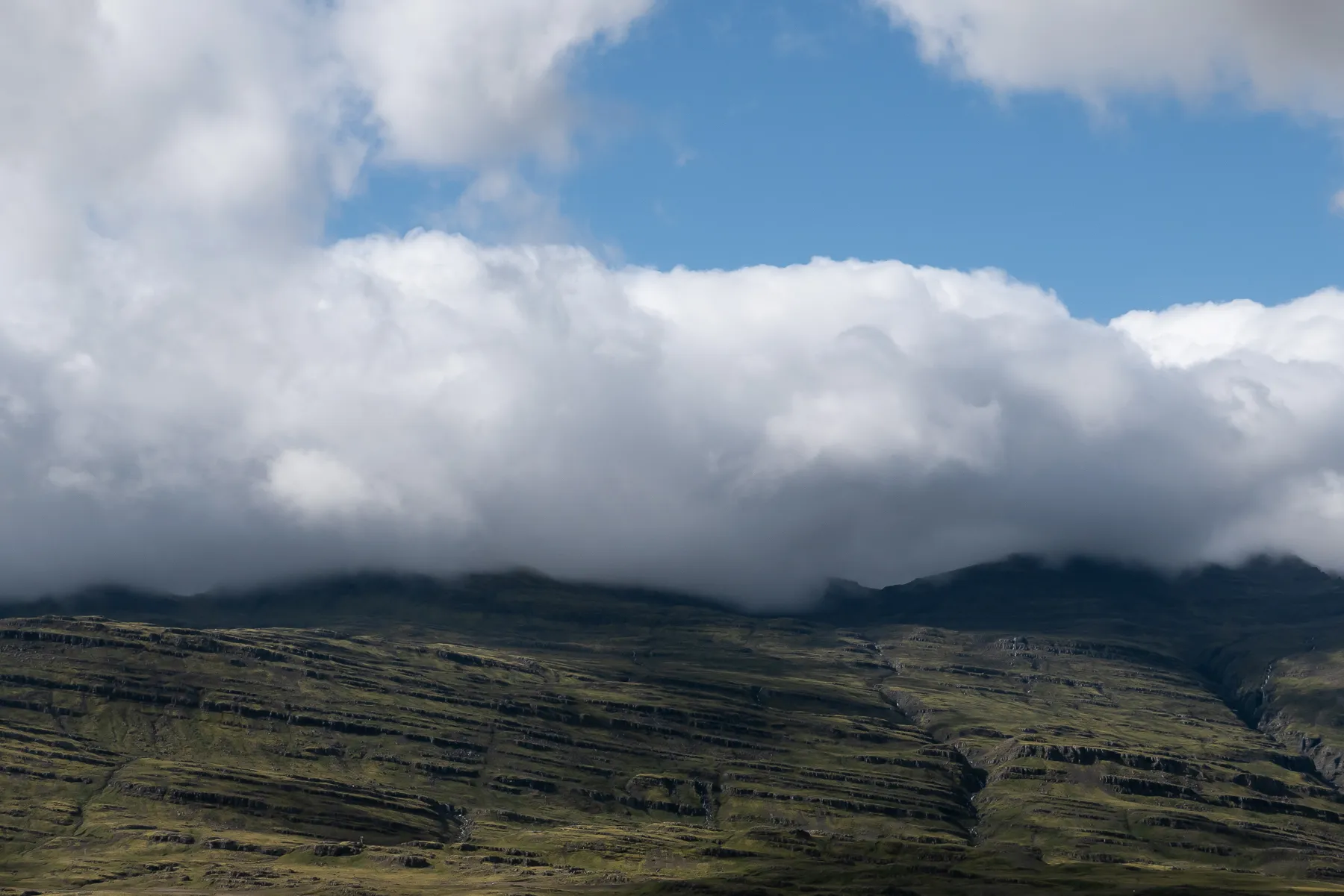 Djúpivogur clouds and terrain