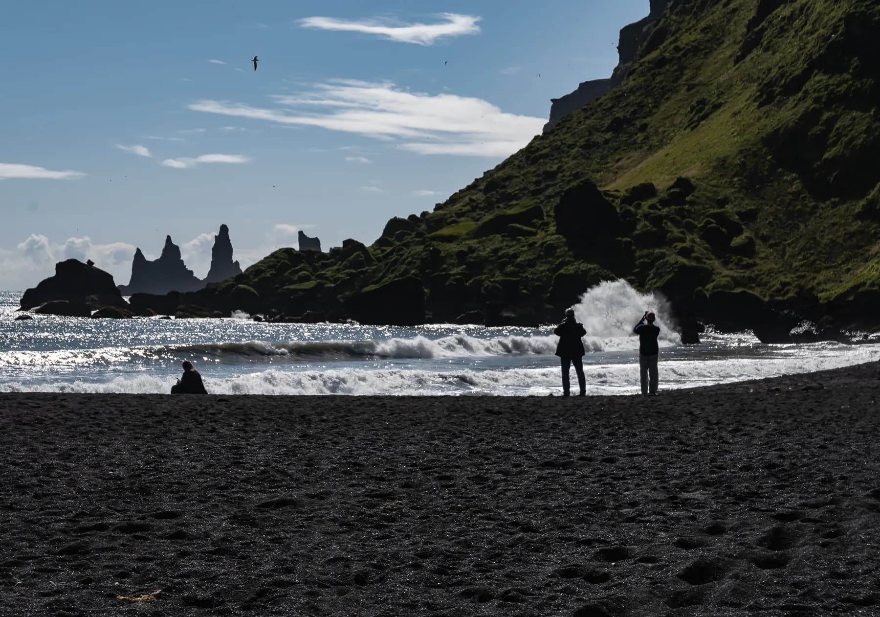 Víkurkirkja black sand beach