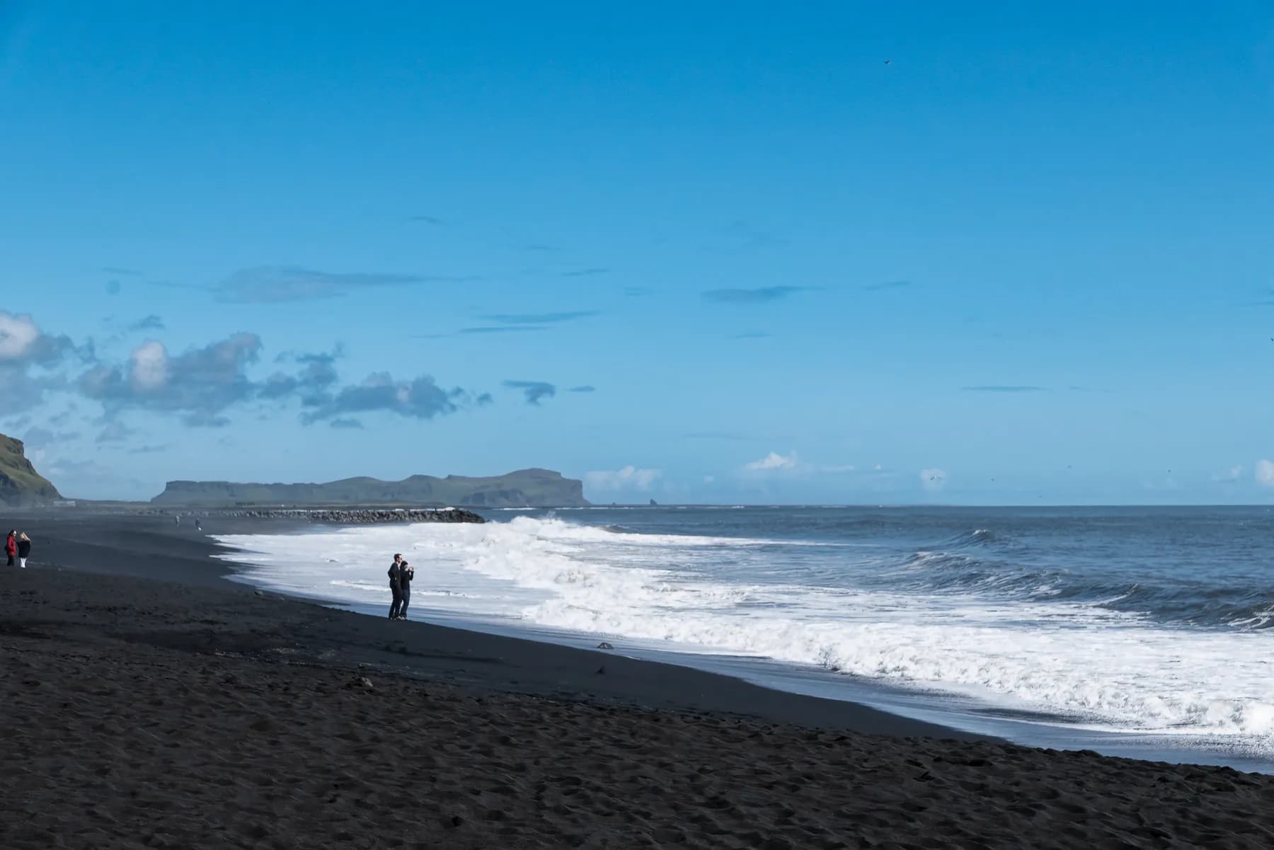 Víkurkirkja black sand beach