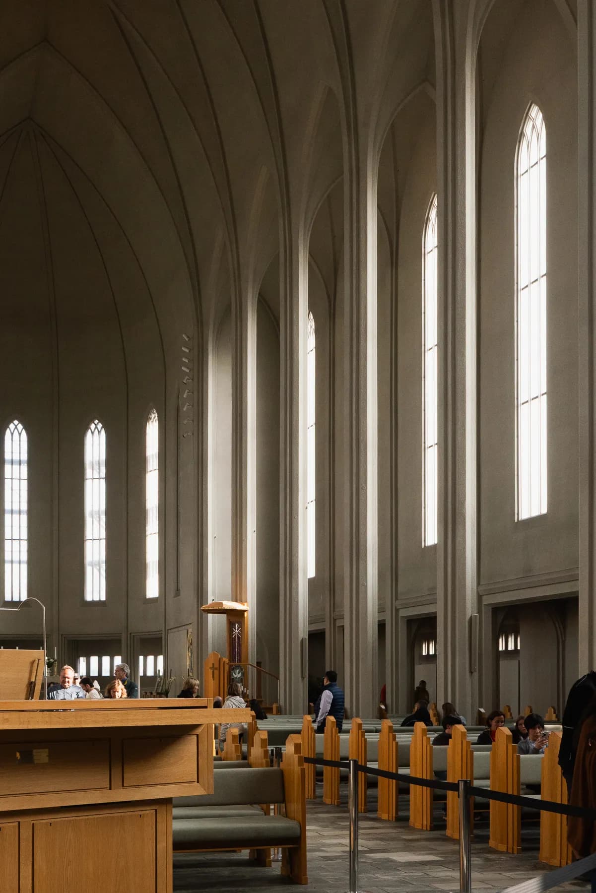 Interior church windows