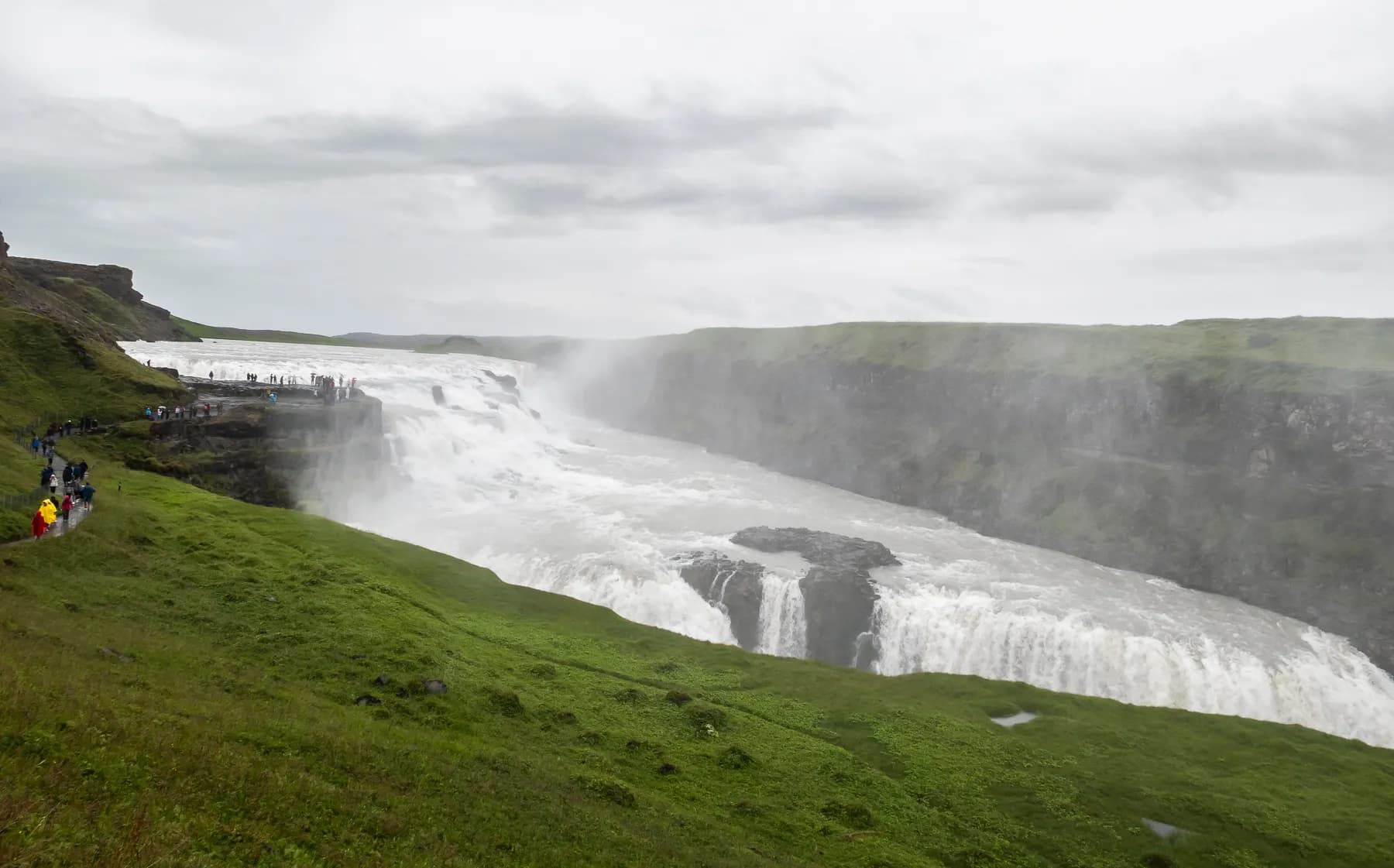 Gullfos Waterfall in Iceland.
